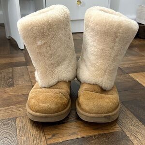 UGG PATTEN CHESTNUT SUEDE SHEEPSKIN WOMEN BOOTS